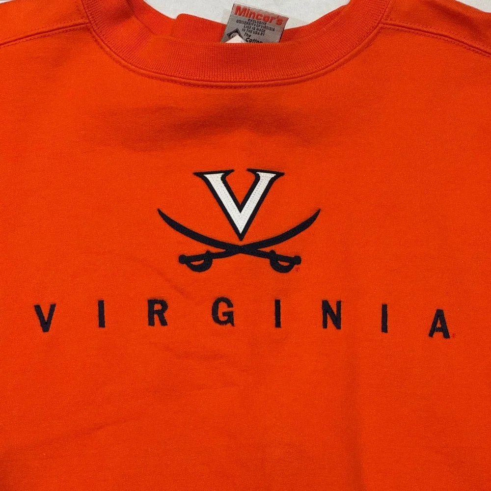 Vintage University of Virginia UVA Cavaliers Orange Sweatshirt‎ Crewneck Large